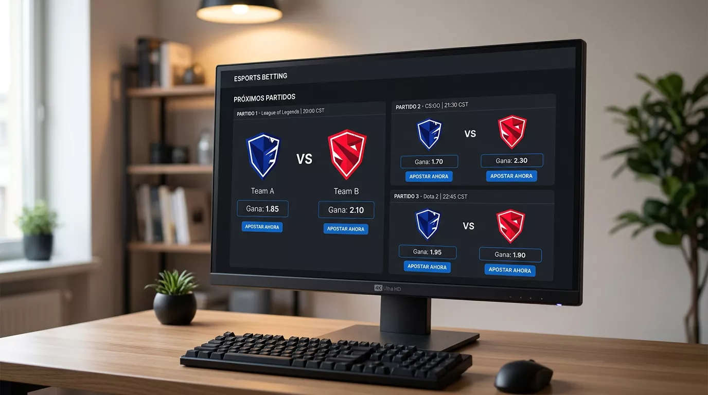 Pantalla de operador mostrando mercados de apuestas en League of Legends